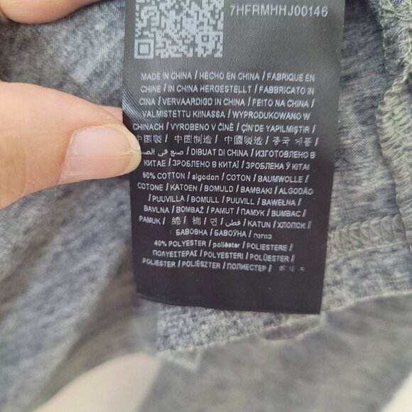 Guess Shirt Mens XL Heathered Grey Knit Long Sleeve Button Up Pocket Stretch - Picture 7 of 12